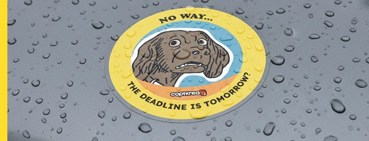 Gelaagde vinylstickers  