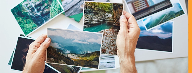 Vierkante foto afdruk