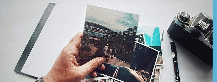 Vierkante foto afdruk