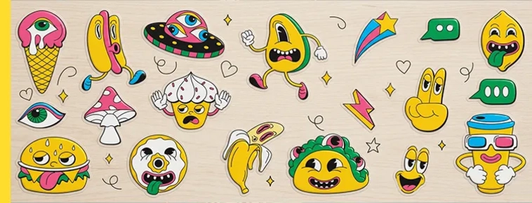 DTF UV-stickers